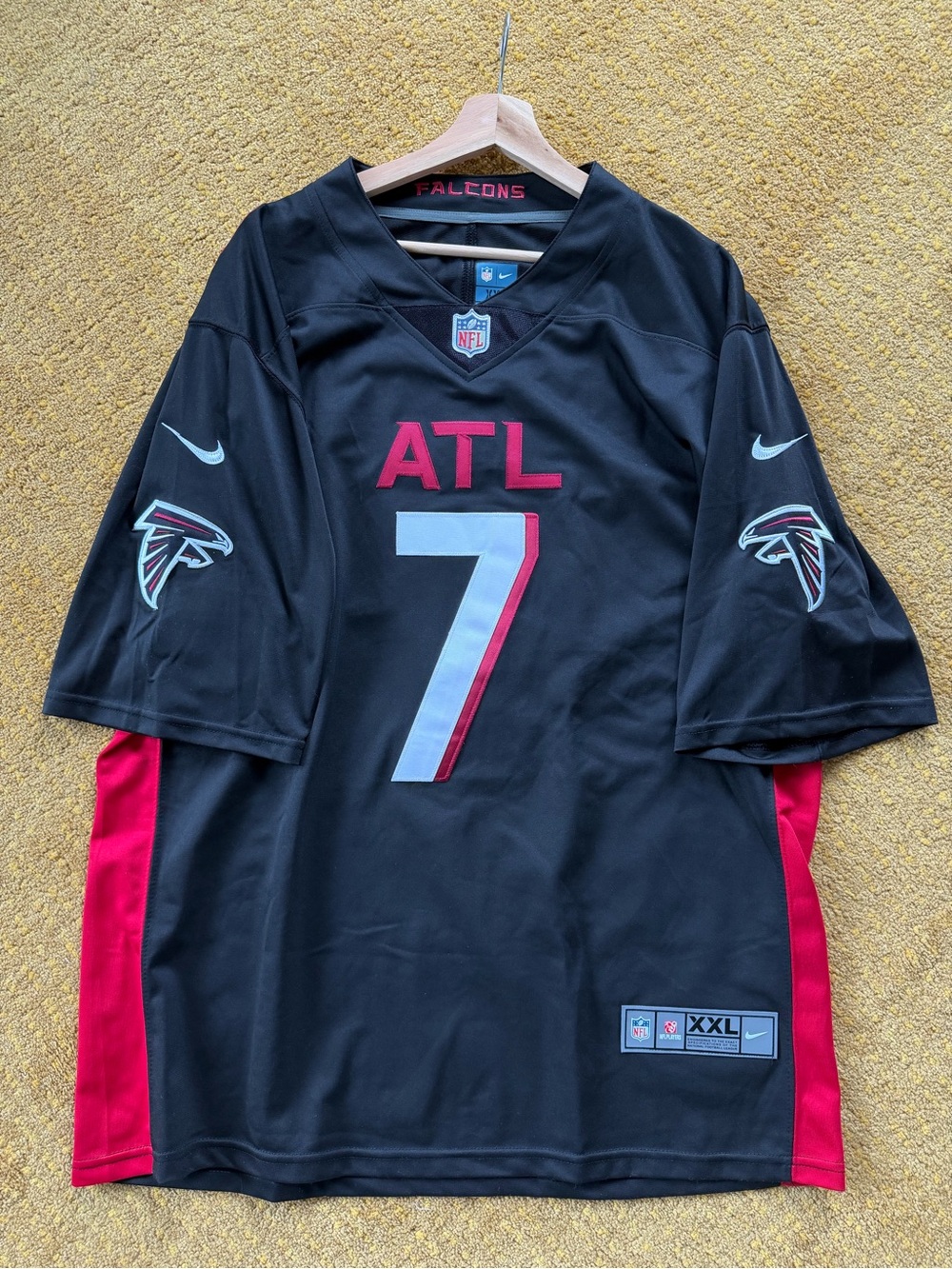 Nike Black Falcons On-Field NFL Jersey Robinson 7
